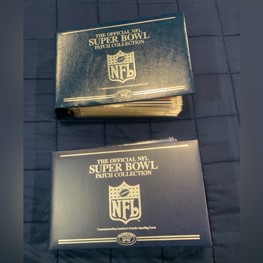 NFL Super Bowl Patch 1-58 COMPLETE SET. Willabee & Ward. Good Condition.